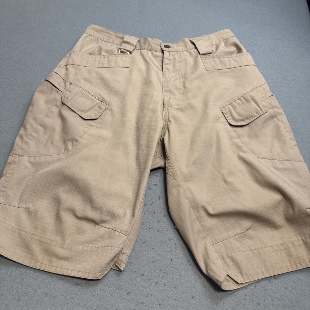 Tactical FISHING SHORTS MENS 32 TAG LRG RIPSTOP Cargo  Outdoor Gear TAN